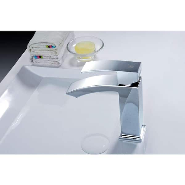 ANZZI Revere Series Single Hole Single-Handle Low-Arc Bathroom 