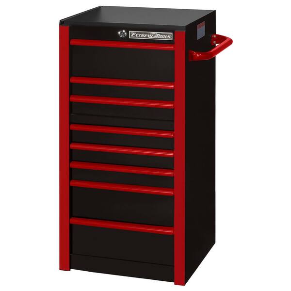 Extreme Tools 19 in. 7-Drawer Side Tool Chest in Black with Red Trim  RX192507SBBKRD - The Home Depot