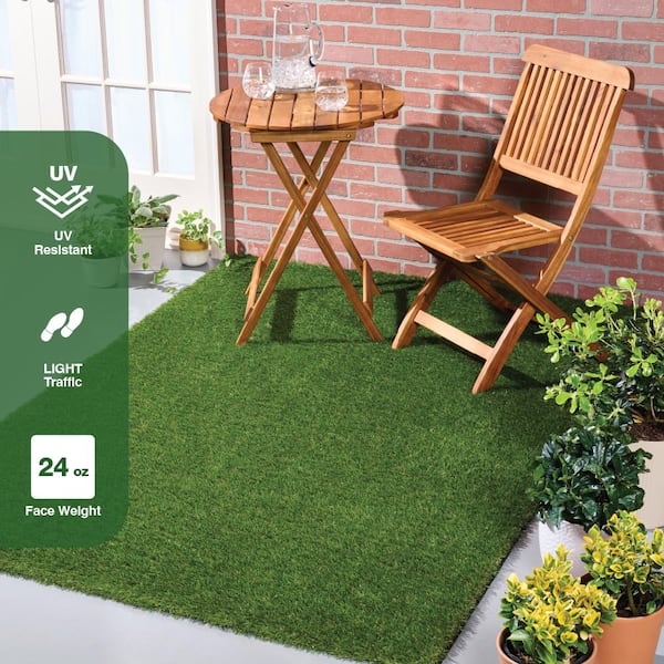 Emerald Green 5 ft. x 7 ft. x 30 mm Artificial Grass Turf