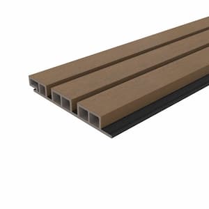 European Siding Belgium Style Noir 7.7 in. x 96 in. Peruvian Teak Composite Lap Siding