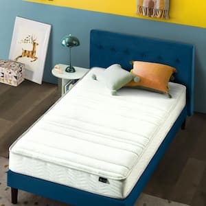 6 in. Medium Quilted Top Narrow Twin Foam and Spring Mattress