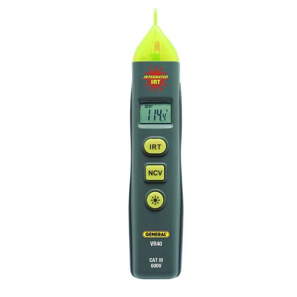 General Tools Non-Contact-Voltage Detector with Adjustable Sensitivity and Infrared Thermometer