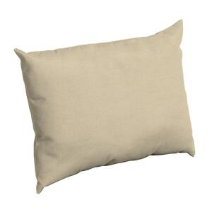 Taupe Leala Texture Rectangle Outdoor Throw Pillow