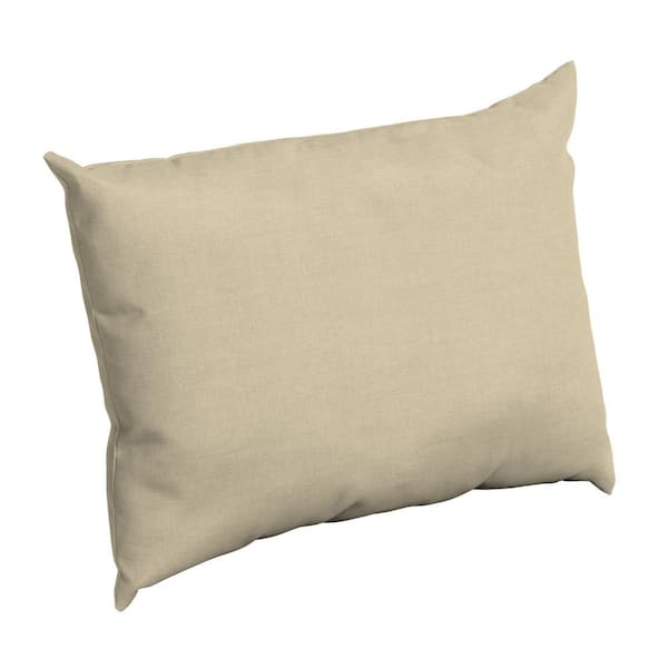 ARDEN SELECTIONS Taupe Leala Texture Rectangle Outdoor Throw Pillow