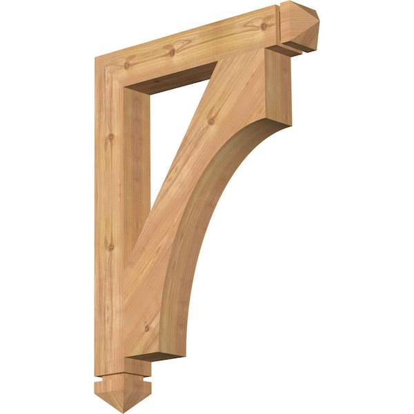 Ekena Millwork 3.5 in. x 32 in. x 24 in. Western Red Cedar Westlake Arts and Crafts Smooth Bracket