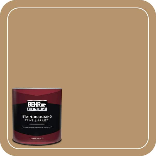 BEHR ULTRA 1 qt. #MQ2-15 Baguette Flat Exterior Paint & Primer