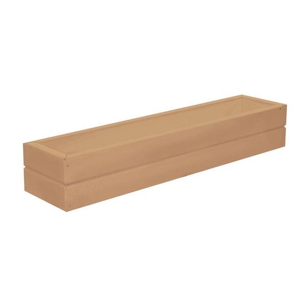 Eagle One 21.5 in. x 5 in. x 3.5 in. Cedar Recycled Plastic Commercial Grade Window Box Planter