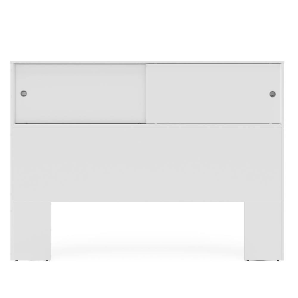 Polifurniture Victoria White QueenSize Storage Headboard 402301890001 The Home Depot