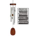 Signature Collection, Woodstock Charm Chime, 16 in. Hero Silver Wind Chime