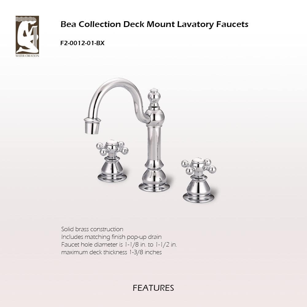 American 20th Century Classic Chrome Widespread Lavatory Faucet