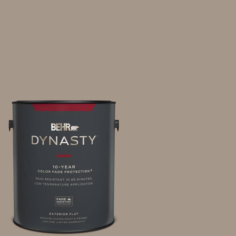 BEHR DYNASTY 1 gal. N2204 Shiitake Flat Exterior StainBlocking Paint