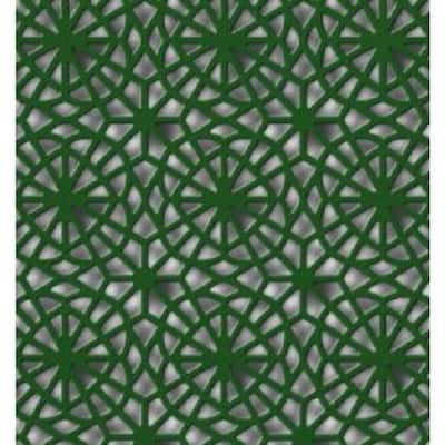 XL 1.24 ft. x 1.24 ft. Plastic Interlocking Deck Tile in Cedar Wood and Spring Green (28 Tiles Per Case)
