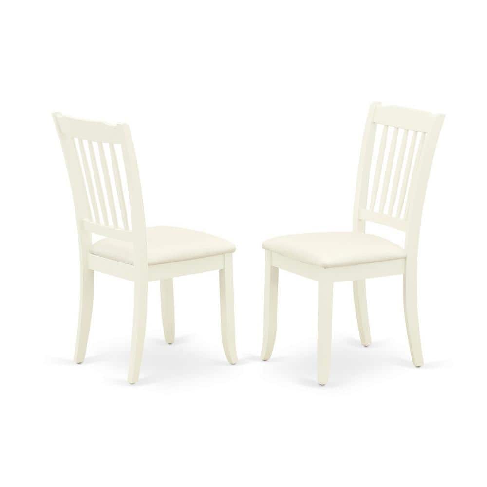 Linen White Solid Wood Round Dining Table Set with 4 Chairs