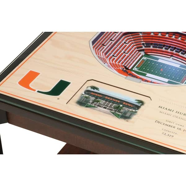 You The Fan Miami Dolphins 25-Layer StadiumViews Lighted End Table