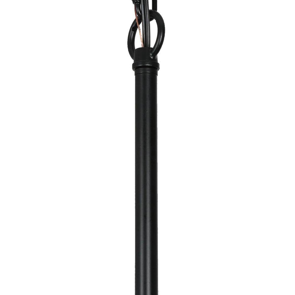 Elegant Black 9-Light 2-Tier Candle Chandelier