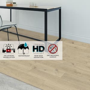 Take Home Sample - Ibis Rigid Core Waterproof Plank Flooring 5 in. W x 7 in. L