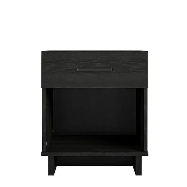 Ameriwood Home Julia 20 in. Black Oak End Table