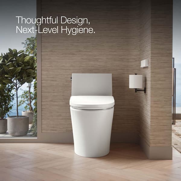 KOHLER Pure Wash E930 Elongated Bidet Toilet Seat with Remote Control