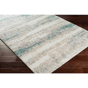 Doyle Aqua Doormat 2 ft. x 3 ft. Modern Indoor Area Rug