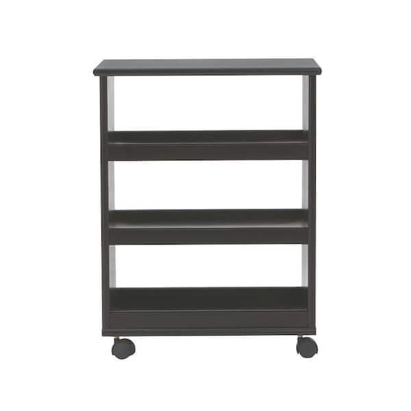 Home Decorators Collection Stanton Black Multi-Function 3-Shelf Storage Cart (20 in. W)