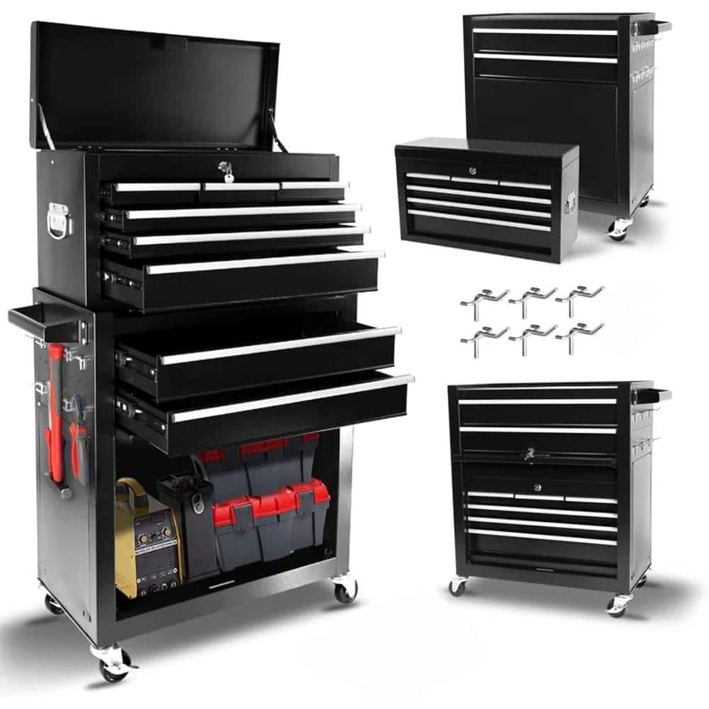 2-In-1 Movable&Detachable Tool Chest Combo with Handle&Lock, Anti-Slip Mat, Sturdy&Durable price history on PriceWatchPro