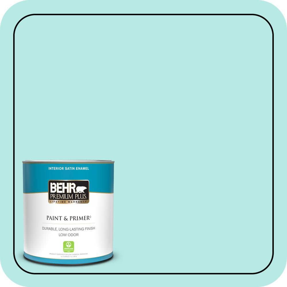 1 qt. #P450-2 Tahitian Breeze Satin Enamel Low Odor Interior Paint & Primer price history on PriceWatchPro