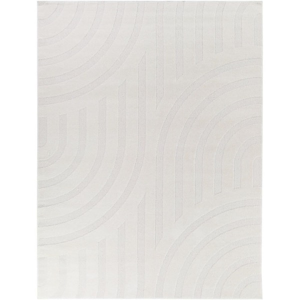 Claribel Cream 5 ft. x 7 ft. Area Rug