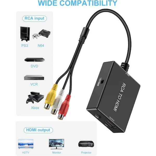 Hdmi rca adaptador shops