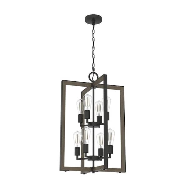 Woodburn 8-Light Noble Bronze Tier Pendant Light