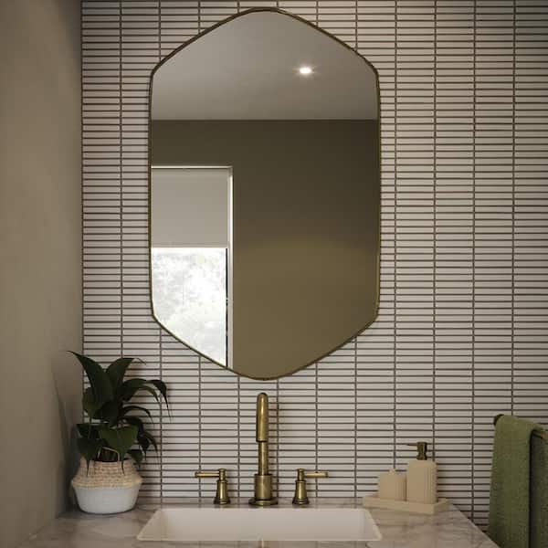 Century Kloud Off-White 12.5 in. x 11.625 in. Stack Matte Ceramic Wall and Floor Mosaic Tile (10 sq. ft. /Case)