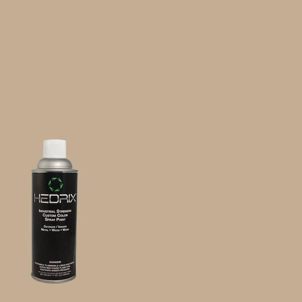 Hedrix 11 oz. Match of Wheatfield 3A10-4 Low Lustre Custom Spray Paint (2-Pack)