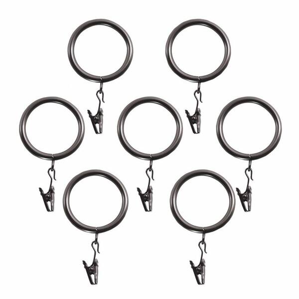 Decopolitan 1 in. Decorative Clip Rings in Bronze (7-Pack)