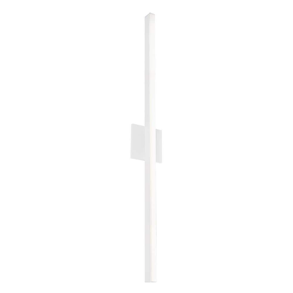 Vega 37" White Aluminum LED Dimmable Wallchiere