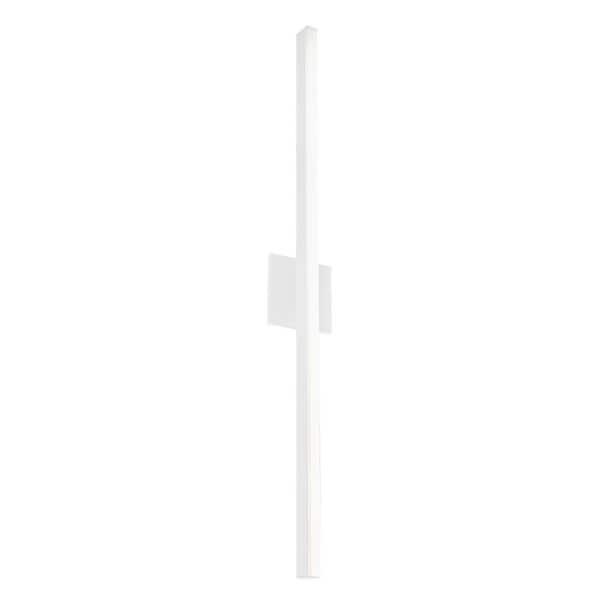 KUZCO Vega 36-in 1 Light 26-Watt White Integrated LED Wall Sconce