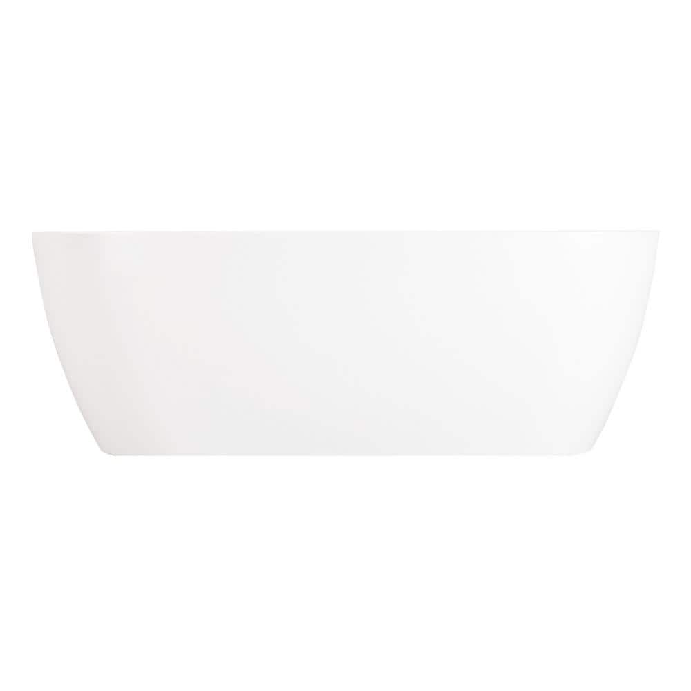 Ocala 59" White Acrylic Freestanding Soaking Tub