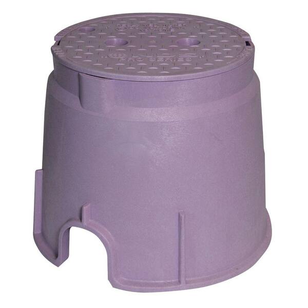 NDS Pro Series 10 in. Round Valve Box and Cover - Reclaimed Water