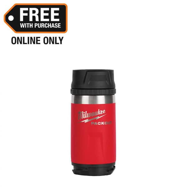 PACKOUT Red 12 oz. Insulated Bottle with Sip Lid
