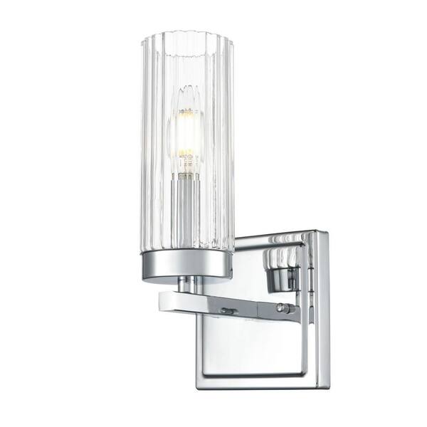 Iversen 5" Wide 1-Light Vanity-Polished Chrome