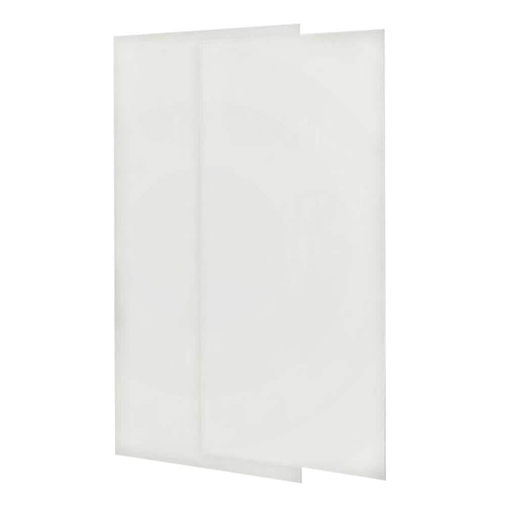 Swan 36 in. x 72 in. 2-piece Easy Up Adhesive Shower Wall Panels in ...