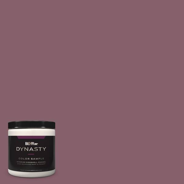 BEHR DYNASTY 8 oz. #BIC-35 Vintage Plum Eggshell Enamel Stain-Blocking Interior Paint & Primer Sample