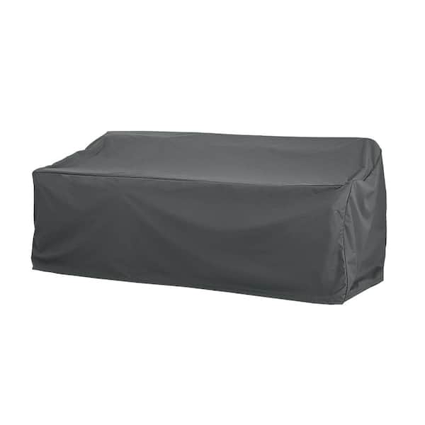 Kaelith Dark Grey Rectangular Outdoor Patio 3-Seater Sofa Cover
