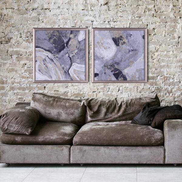 ArtMaison Canada 19.5 in. x 19.5 in. Global I, Framed Abstract Printed Paper Wall Art