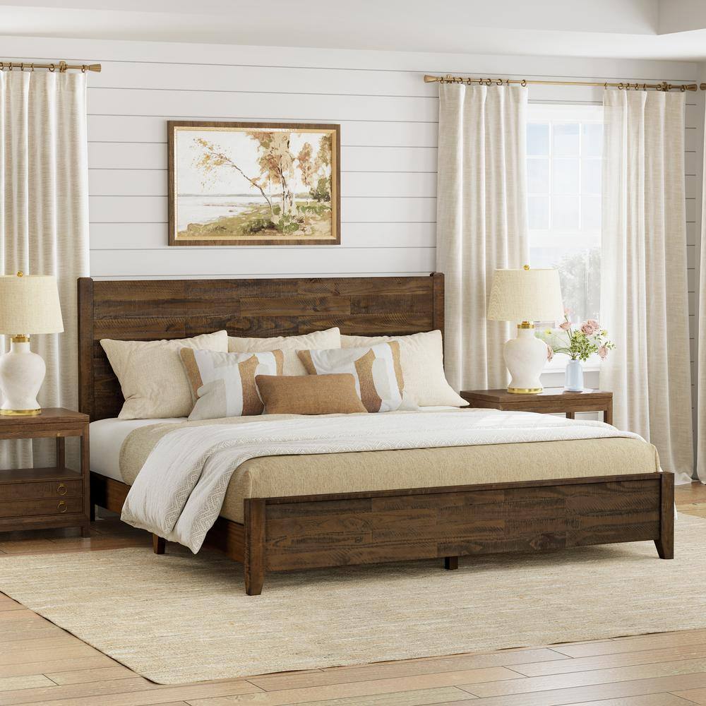 Wooden Bed Frame With Headboard Wooden Bed Frame With Headboard