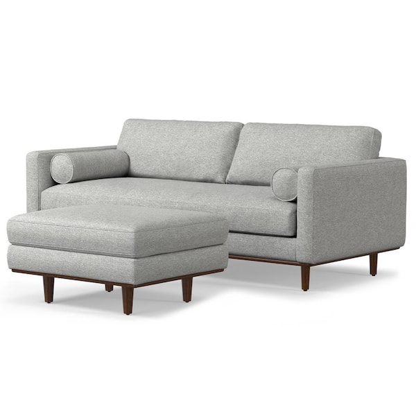 Simpli Home Morrison Mid-Century Modern 89 in. Wide Sofa with 