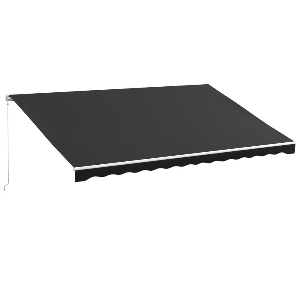 16 ft. x 10 ft. Polyester Retractable Electric Awning with Remote Controlle
