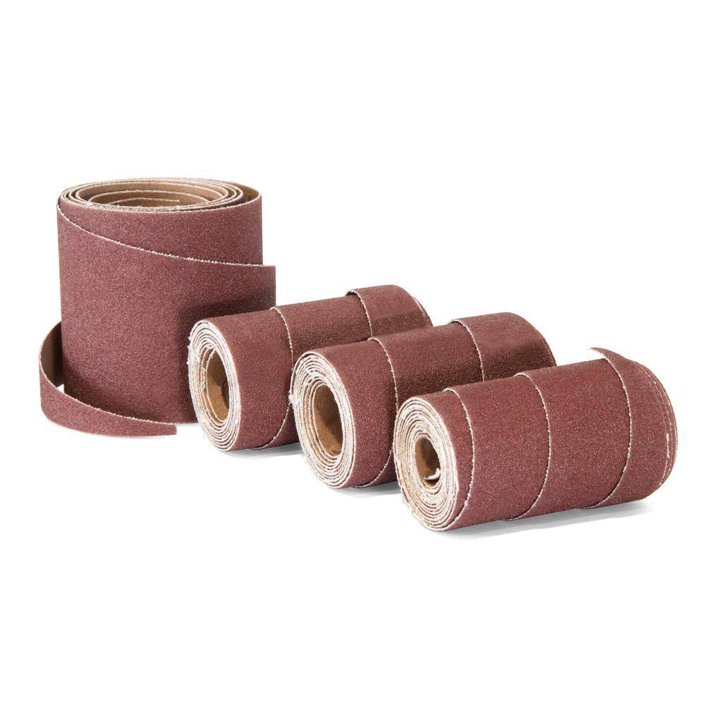 WEN 65910SP40 40-Grit 10-Inch Pre-Cut Ready-To-Wrap Drum Sander Sandpaper, 4-Pack