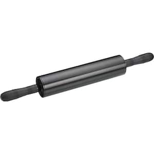 Non Stick Revolving Rolling Pin, Metal, Black, 46 cm