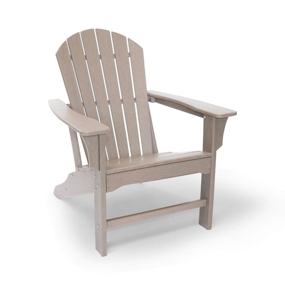 LuXeo Hampton Weather Wood Patio Plastic Adirondack Chair LUX 1518 WWD   Luxeo Plastic Adirondack Chairs Lux 1518 Wwd 64 1000 