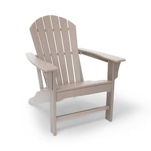 Hampton Weather Wood Patio Plastic Adirondack Chair