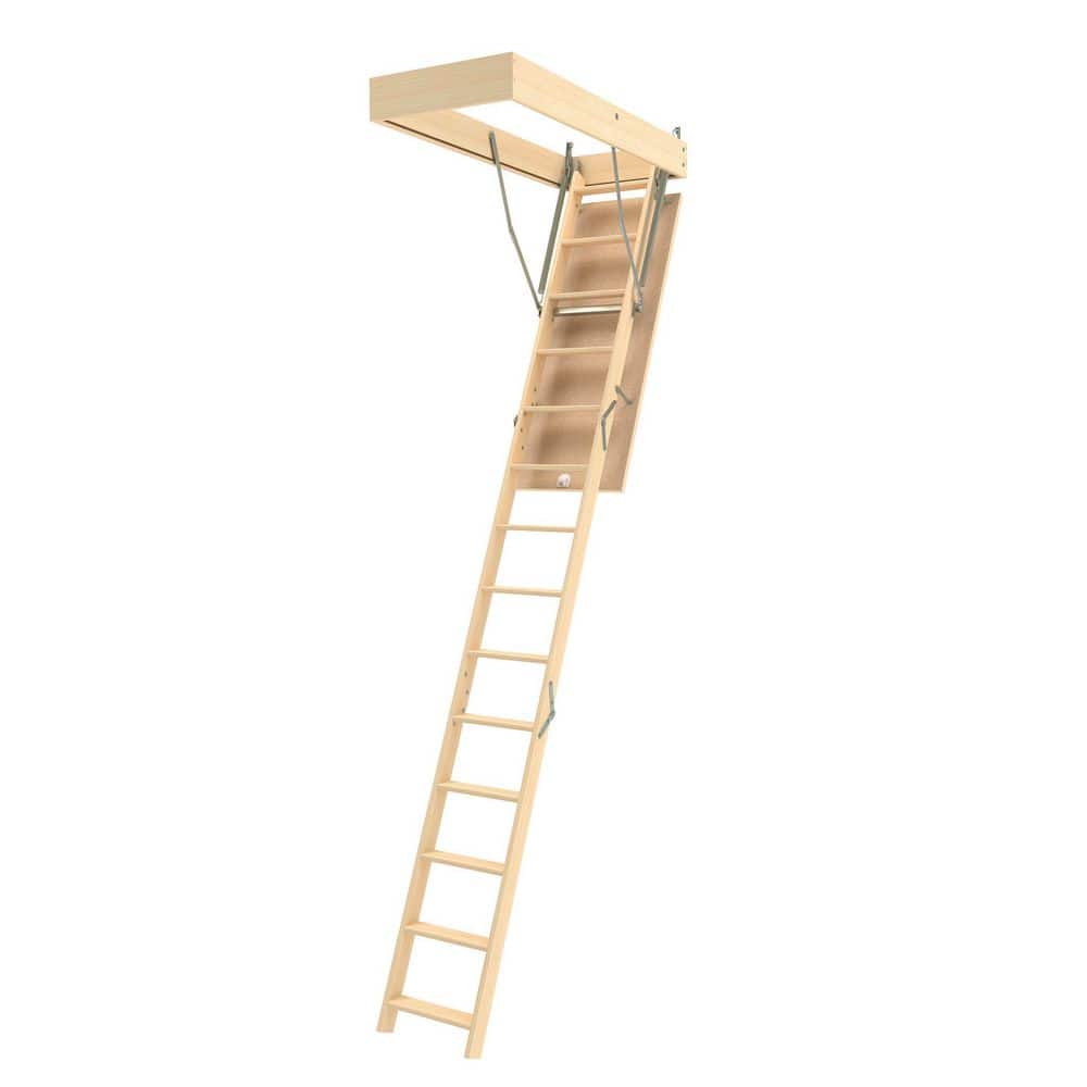 "LWB Insulated Wood Attic Ladder 7' 10"" - 10' 1"", 25"" x 54"" with 350 lb. Load Capacity" price history on PriceWatchPro